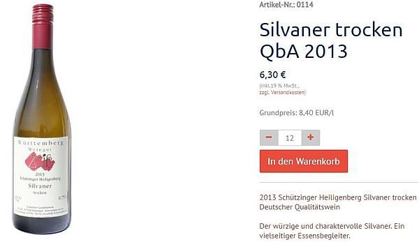 silvaner trocken onlineshop zaiss